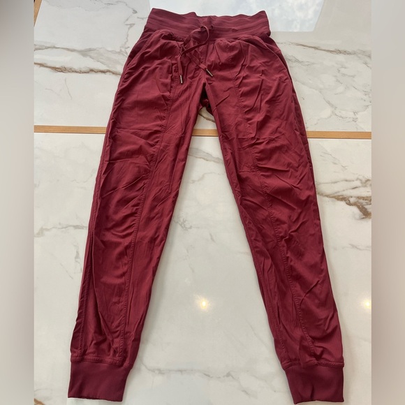 Lululemon Burgundy Dance Studio Joggers - Picture 1 of 8